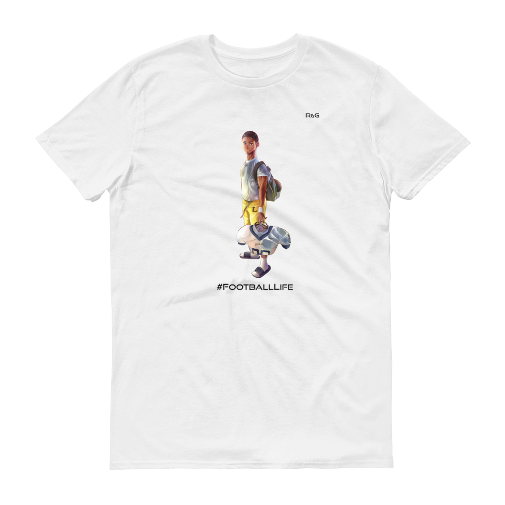 Young Black Football Player T-Shirt