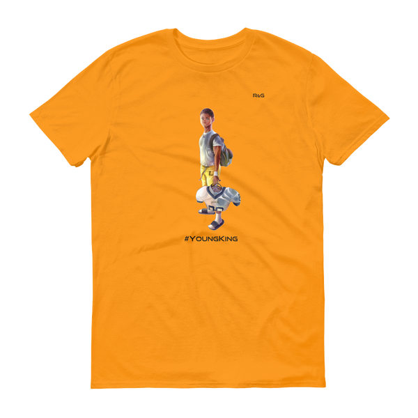 Young Black Football Player T-Shirt