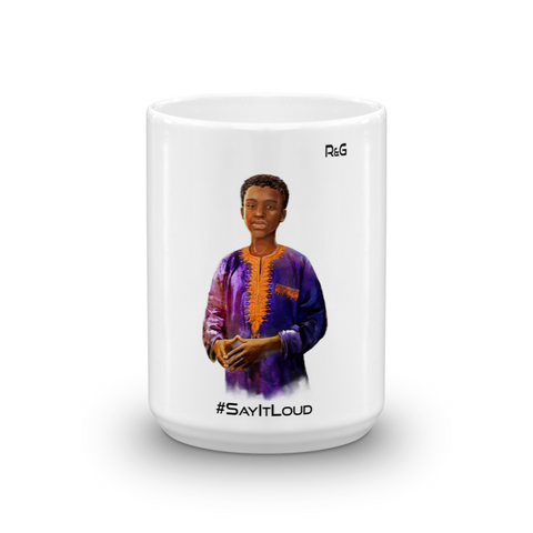 Beautiful Young Black Boy Mug - #SayItLoud